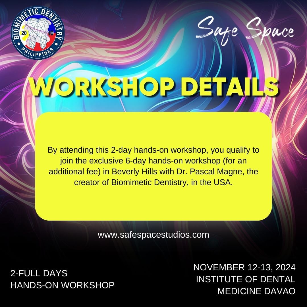 Biomimetic Dentistry Workshop - Davao (November 12-13)