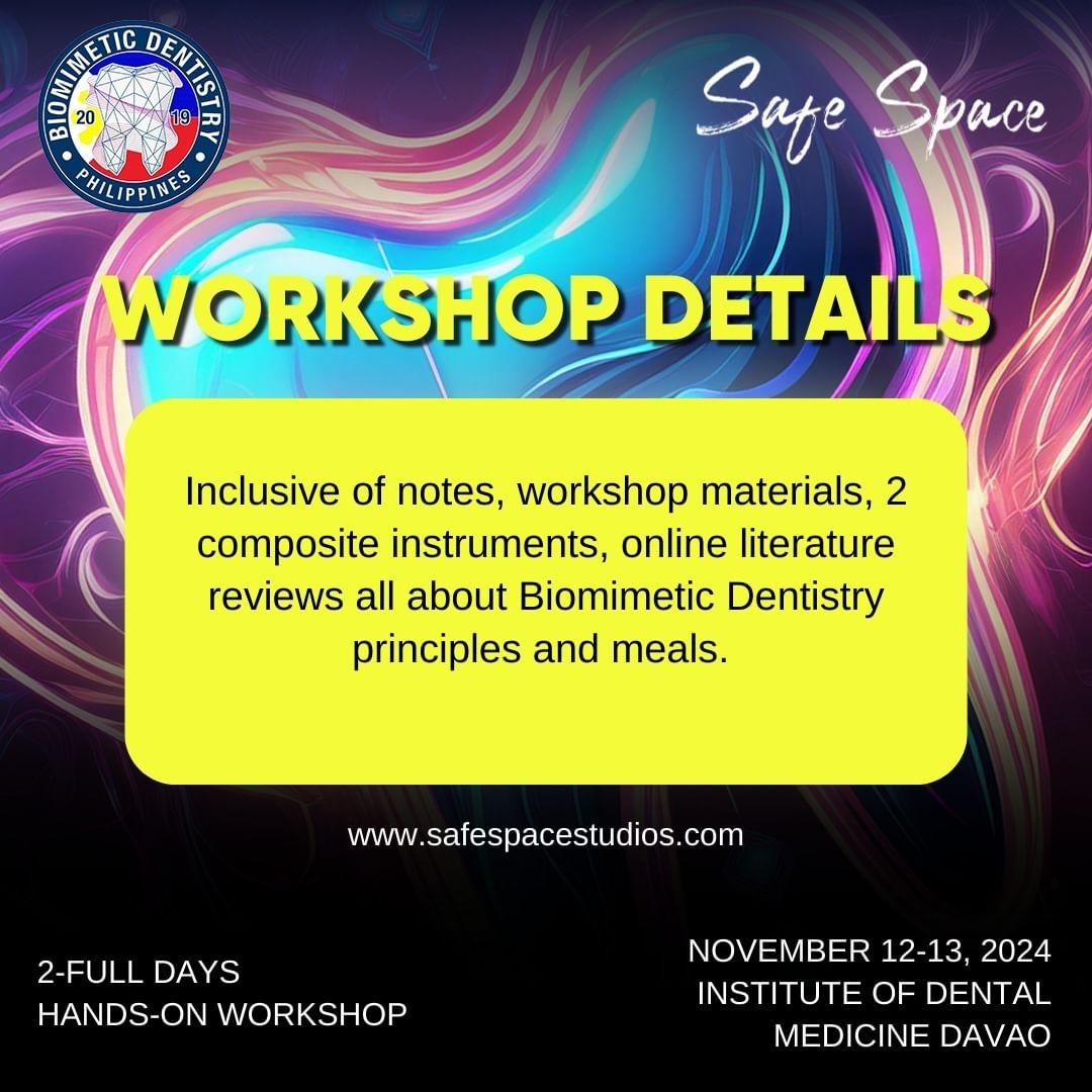 Biomimetic Dentistry Workshop - Davao (November 12-13)